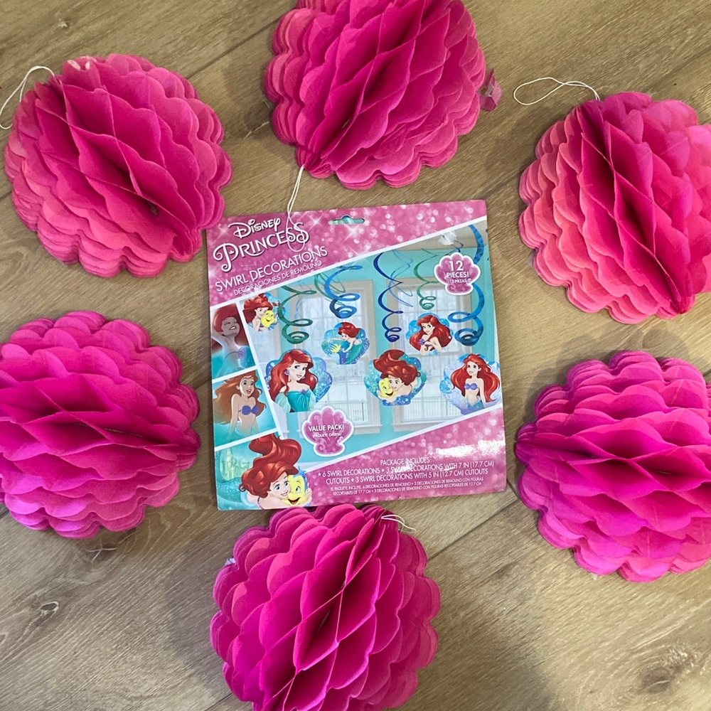 Little Mermaid party hanging decorations